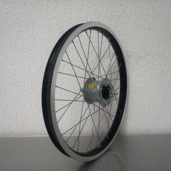 Vorderrad / 406X25C / Rigida - Ryde / Andra 40 / Schwarz / Shimano / DH-C6000-3R-N 6V-3.0W Dynamo /  / 100 MM / Rollerbrake / Cargo