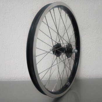 Roue avant / 406X25C / Rigida - Ryde / Andra 40 / Noir / Novatec / Autres / / 100 MM / Frein sur jante ou Disque (6 boulons) / Cargo