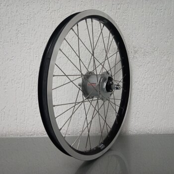 Roue avant / 406X25C / Rigida - Ryde / Andra 40 / Noir / Shimano / DH-C3000-3N-NT 6V-3.0W Dynamo / / 100 MM / Frein sur jante / Cargo