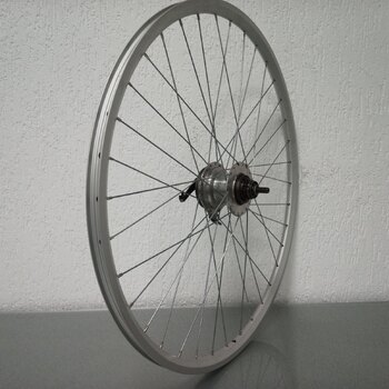 GEBRUIKT Achterwiel / 622X19C / Rigida - Ryde / Star XS19 / Zilver / Sachs / Torpedo / 3S / 118 MM / Trommelrem 70 MM / City