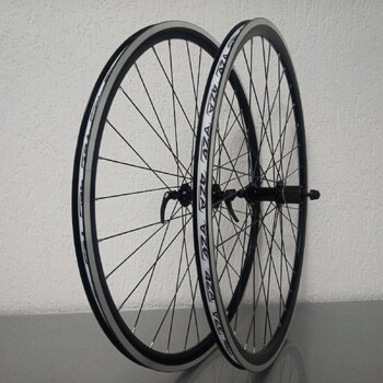 Laufradsatz / 622X16C / Rigida - Ryde / DP16 / Schwarz / Shimano / FH-RS400 Tiagra / HG Body 36,85 MM / 130 MM / Felgenbremse / Race