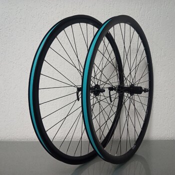 Wheelset / 622X19C / Rigida - Ryde / Dutch 19 / Black / Shimano / FH-TX505 Tourney / HG Body 35 MM / 135 MM / Disc (Centerlock) / Tour